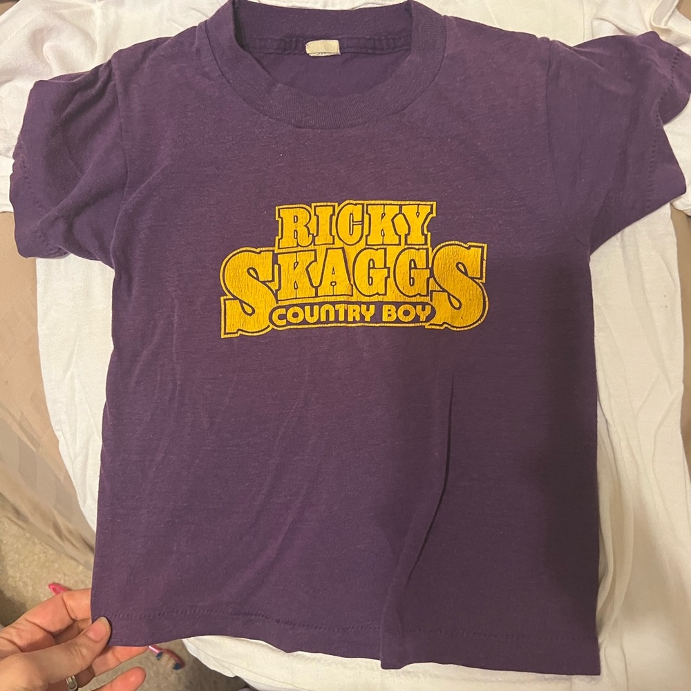 Vintage Concert Shirt Tee Rick Skaggs
Country Boy 80s